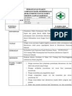 8.1.3 EP 2 SOP Pemantauan Waktu Penyampaian Hasil Pemeriksaan Laboratorium Untuk Pasien Urgent Atau Gawat Darurat