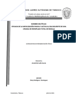 Efectividad de La Movilizaciòn Pasiva y Activa Al Dia Siguiente de Una Cirugia de Reemplazo Total de Rodilla