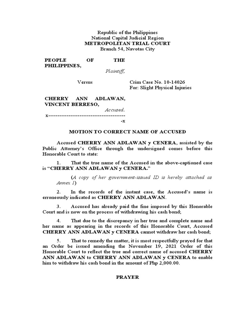 Nj Motion To Correct Metadata Standards Special Collections