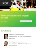 Download Four Elements of Email Campaign Success - Accelerate Virtual Workshop - 062911 by Cisco Partner Marketing Accelerate SN58826380 doc pdf