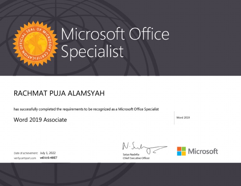Word 2019 Associate | PDF