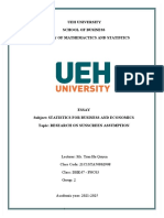 Ueh University School of Business Faculty of Mathemactics and Statistics