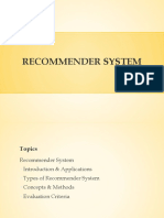Top Recommender Systems Techniques