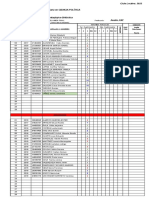 Ciencias Políticas - Planilla de Trayectoria 3° Año - 2022