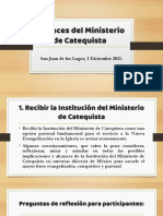 Alcances Del Ministerio de Catequista