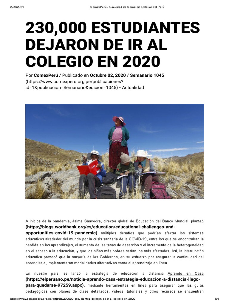 ComexPerú - Sociedad de Comercio Exterior Del Perú | PDF | Internet | Perú