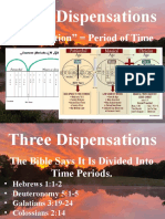 "Dispensation" Period of Time: Three Dispensations