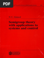 Semigroup Theory With Applica Ns To Systems An o N Tro L