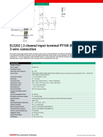 EL3202 - 2-Channel Input Terminal PT100 (RTD) For 2-Or 3-Wire Connection