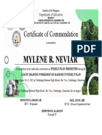 Certificate of Commendation: Mylene R. Neviar