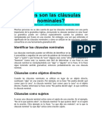 Cláusulas Nominales