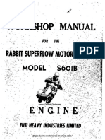 Fuji S601 Rabbit Superflow Scooter Engine Service Repair Manual
