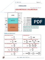 Formulario Relaciones Gravimétricas y Volumétricas