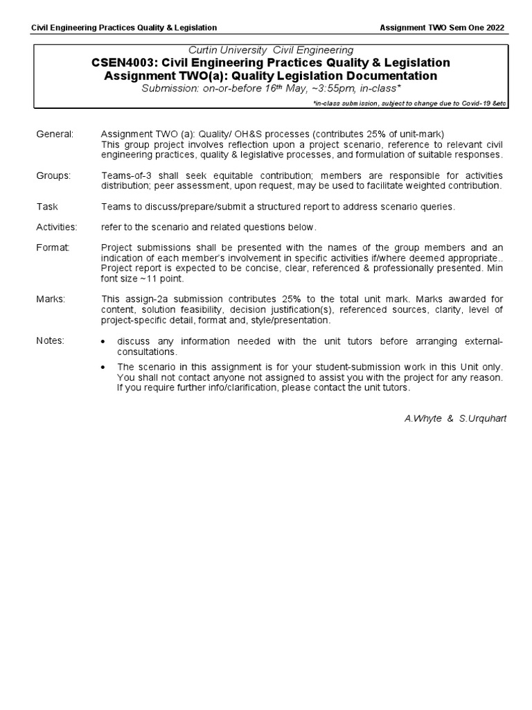 Civil Engineering Quality Legislation Guide | PDF | Engineering | Civil ...