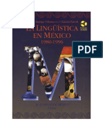 Barriga y Parodi. Lingüística en México. 1980-1996