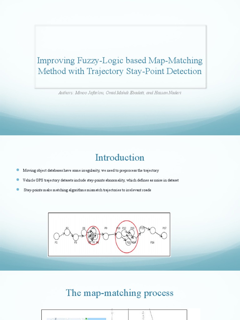Map-Matching Method With Trajectory Stay-Point Detection | PDF ...
