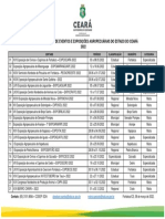 Calendário agropecuário CE 2022