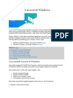 Cara Install Laravel Di Windows