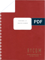 Rycom Model 2174 Frequency Selective Voltmeter Maintenance Manual 1968