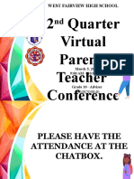 West Fairview High School 2nd Quarter Virtual Parent-Teacher Conference