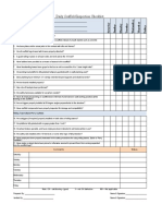 Daily Scaffold Inspection Checklist