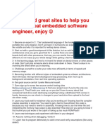 Embedded Software Engineer Book and Site Recommendations