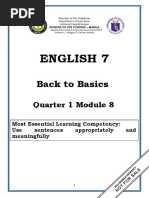 ENGLISH 7 - Q1 - Mod8