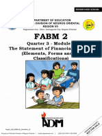 Fabm 2: Quarter 3 - Module 1 The Statement of Financial Position (Elements, Forms and Its Classifications)