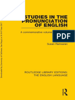 Studies in The Pronunciation of English (A Commemorative Volume in Honour of A.C. Gimson) - (2015, Routledge) (10.4324 - 9781315688367) - Libgen - Li