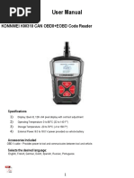 Konnwei Kw310 Can Obdii+Eobd Code Reader: Specifications