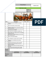 Back Hoe Loader HSE Checklist