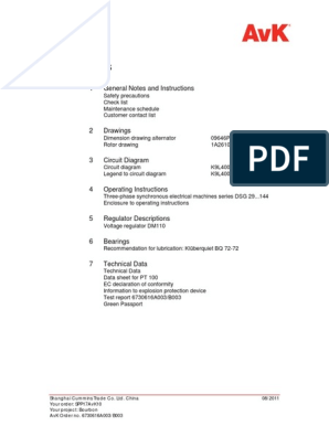 DSG74L1-4 Alternator Documents, PDF, Ingenieria Eléctrica