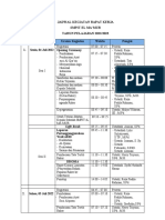 Rundown Kegiatan Rapat Kerja