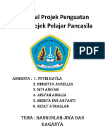 Proposal Projek Penguatan Profil Projek Pelajar Pancasila: Tema: Bangunlah Jiwa Dan Raganya