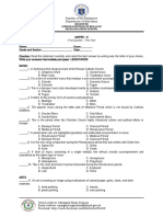 MAPEH Q1 Pre-Test