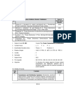 EE303 - Power Distribution and Transmission Syllabus