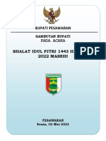 02 05 2022 Sambutan Hari Raya Idul Fitri 1443 H