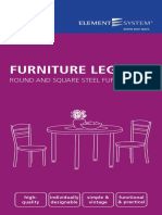 Round and square steel furniture legs for functional and durable design