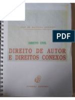 ASCENSÃO, José de Oliveira. Direito de Autor e Direitos Conexos. 1992. Fls. 01 - 155