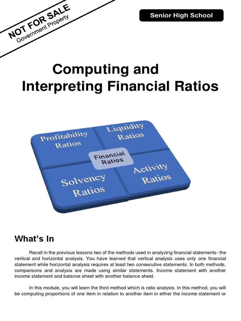 FABM2 Computing and Interpreting Financial Ratios Aliwana Bgo | PDF ...