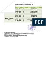 Jadwal Peminjaman Buku Kelas Xi