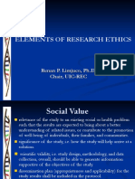 Elements of Research Ethics: Renan P. Limjuco, Ph.D. Chair, UIC-REC