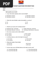 Fall Protection Competent Person Exam | PDF | Prevention | Safety