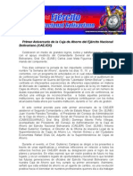 Primer Aniversario de La Caja de Ahorro Ejercito (CAEJER)