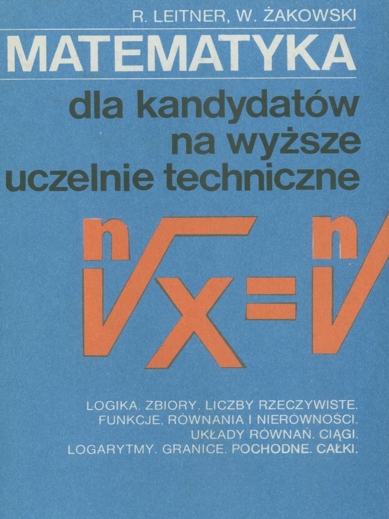 leitner-r-akowski-w-1989-matematyka-dla-kandydat-w-na-wy-sze