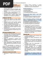 Theoretical Foundations of Nursing / Nursing Care Management