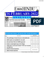 16-FEBRUARY-2022: The Hindu News Analysis - 16 February 2022 - Shankar IAS Academy