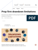 Prop Firm Drawdown Limitations - Forex Prop Reviews