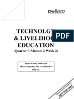 Technolgy & Livelihood Education: (Quarter 3-Module 2 Week 2)