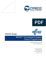 WICED Studio: WICED™ Development System Factory Programming